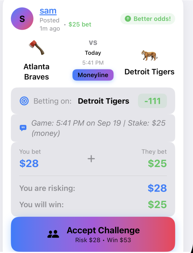 Live Betting Interface
